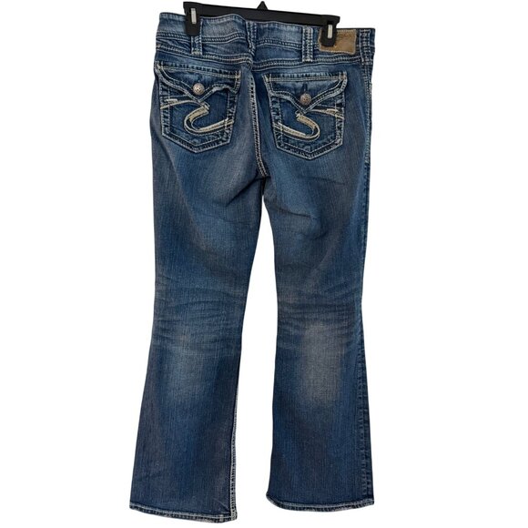 Silver Jeans Co Suki Surplus Womens W31 L32 Bootcut Denim Blue - Picture 1 of 8